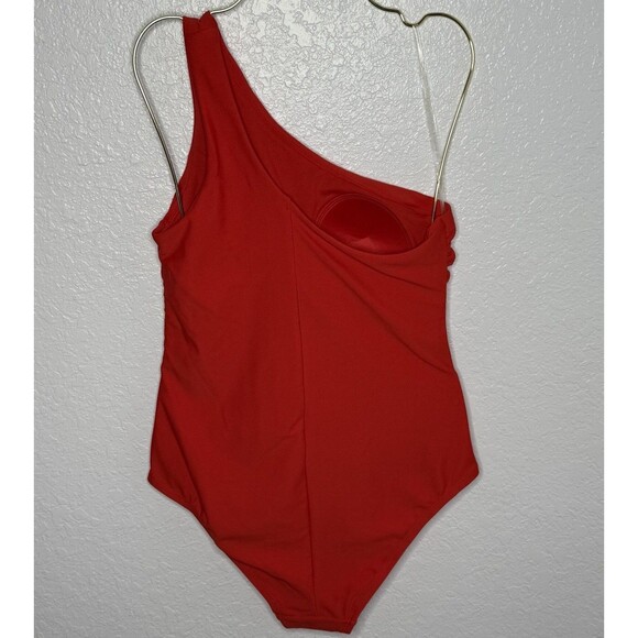 Kona Sol Women's Red Tummy Control Medium Seat Coverage One Piece Swimsuit NEW! - Picture 3 of 11